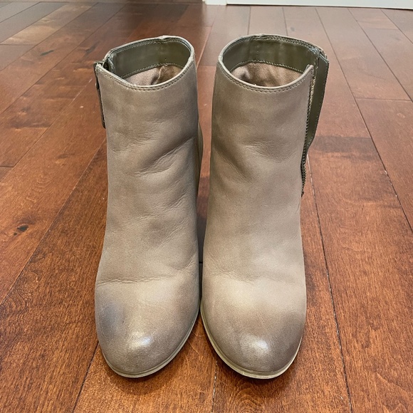 Tan Ankle Booties - Picture 1 of 9